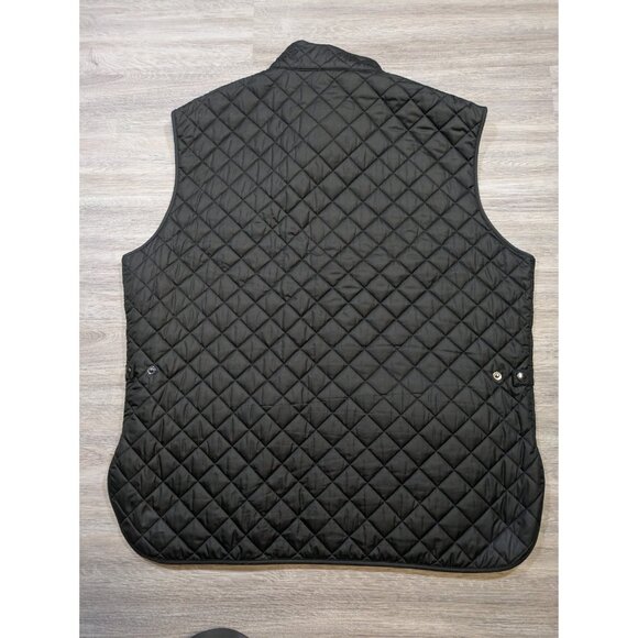 Belstaff Quilted Vest Waistcoat Gilet Men's 60 Lightweight Black Snap Button - Picture 8 of 11